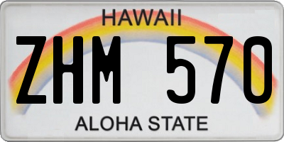 HI license plate ZHM570
