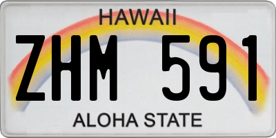 HI license plate ZHM591