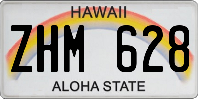 HI license plate ZHM628