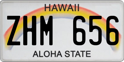 HI license plate ZHM656