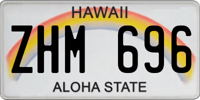 HI license plate ZHM696