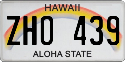 HI license plate ZHO439