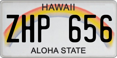 HI license plate ZHP656