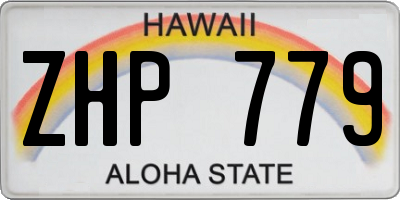 HI license plate ZHP779