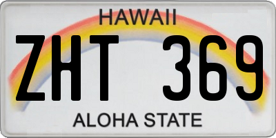 HI license plate ZHT369
