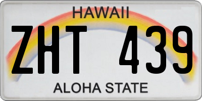 HI license plate ZHT439