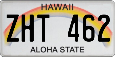 HI license plate ZHT462