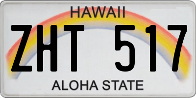 HI license plate ZHT517