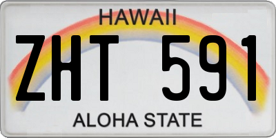 HI license plate ZHT591