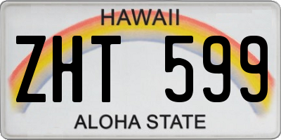 HI license plate ZHT599