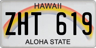 HI license plate ZHT619
