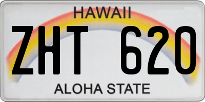 HI license plate ZHT620