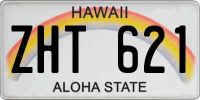 HI license plate ZHT621