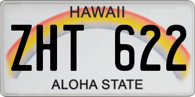 HI license plate ZHT622