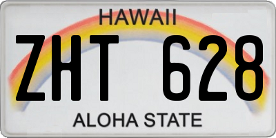 HI license plate ZHT628