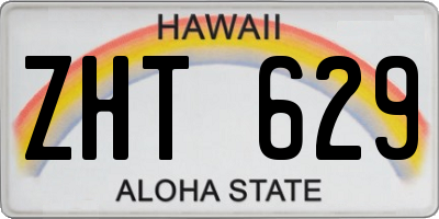 HI license plate ZHT629