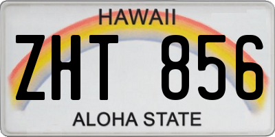 HI license plate ZHT856