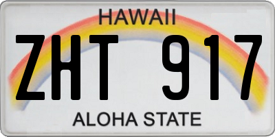 HI license plate ZHT917