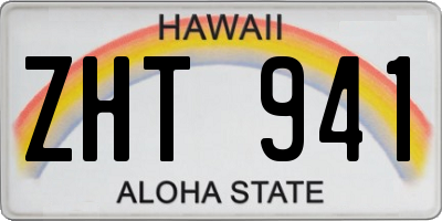 HI license plate ZHT941