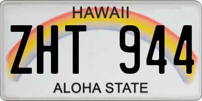 HI license plate ZHT944