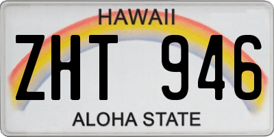 HI license plate ZHT946