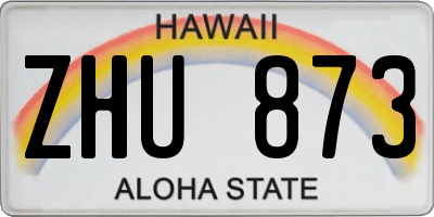 HI license plate ZHU873
