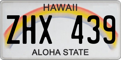 HI license plate ZHX439