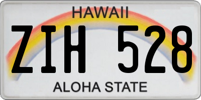 HI license plate ZIH528