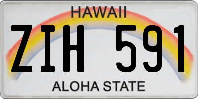HI license plate ZIH591