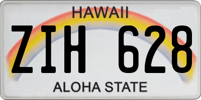 HI license plate ZIH628