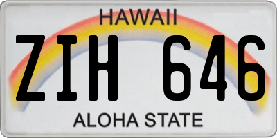 HI license plate ZIH646