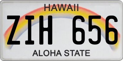 HI license plate ZIH656