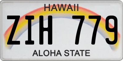 HI license plate ZIH779