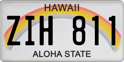 HI license plate ZIH811