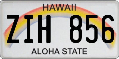 HI license plate ZIH856