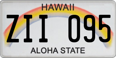 HI license plate ZII095