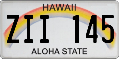 HI license plate ZII145