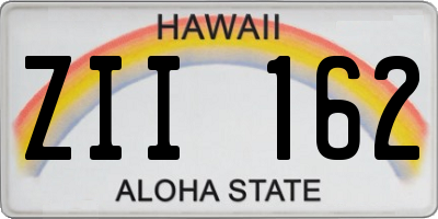 HI license plate ZII162