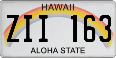 HI license plate ZII163