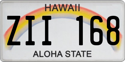 HI license plate ZII168