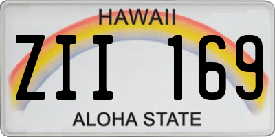 HI license plate ZII169