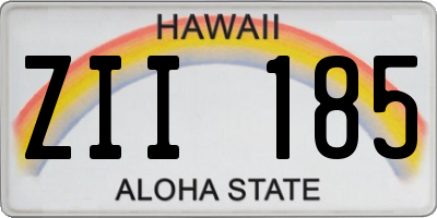 HI license plate ZII185
