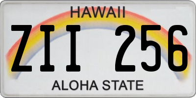 HI license plate ZII256
