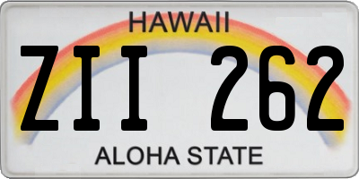 HI license plate ZII262