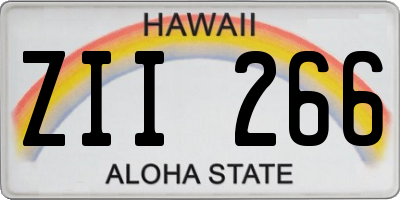HI license plate ZII266
