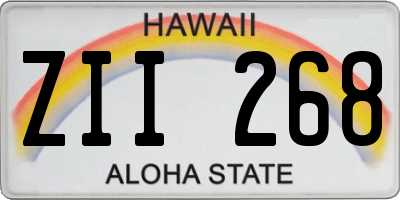 HI license plate ZII268