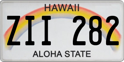 HI license plate ZII282