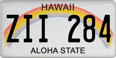 HI license plate ZII284
