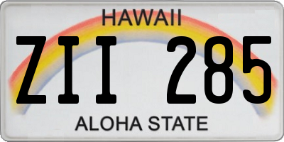 HI license plate ZII285