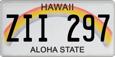 HI license plate ZII297